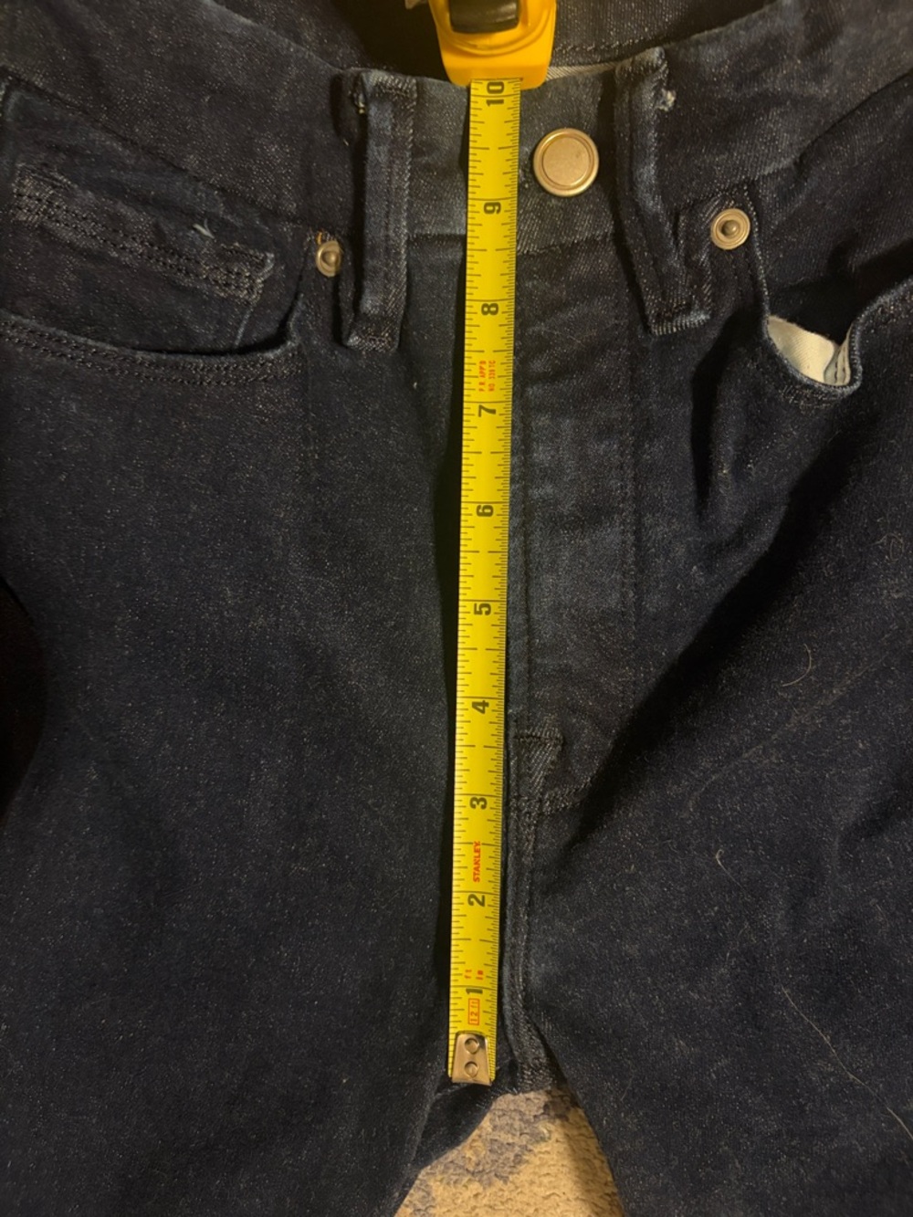 Good American Dark Indigo Good Legs Flare Jeans - Picture 4 of 5